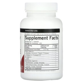 Thành phần vi chất của Kirkman Labs Enzyme Complete With DPP-IV 120 Capsules 812325025015