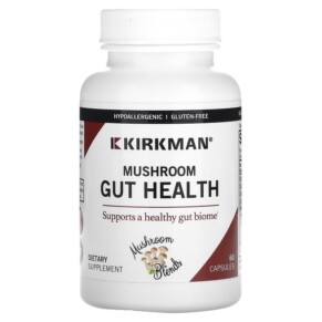 Thực phẩm chức năng Kirkman Labs Mushroom Gut Health 60 Capsules 812325028450