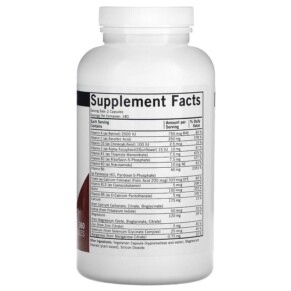 Thành phần vi chất của Kirkman Labs Super Nu-Thera 360 Capsules 812325021260