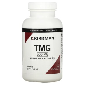 Thực phẩm chức năng Kirkman Labs TMG with Folate & Methyl B-12 500 mg 120 Capsules 812325021123