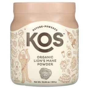 Thực phẩm chức năng KOS Organic Lion's Mane Powder 12.84 oz (364 g) 850000503182