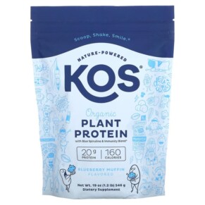 Thực phẩm chức năng KOS Organic Plant Protein Blueberry Muffin 1.2 lb (546 g) 850015510908