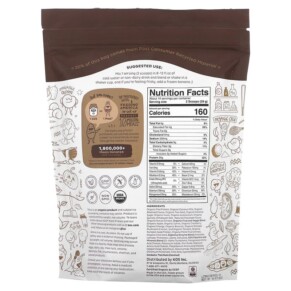 Thành phần vi chất của KOS Organic Plant Protein Chocolate 1.2 lb (546 g) 850015510861