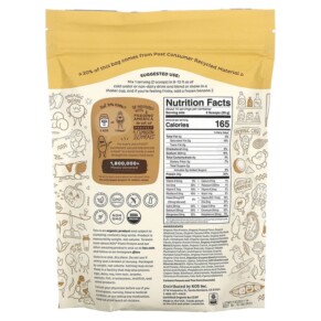 Thành phần vi chất của KOS Organic Plant Protein Chocolate Peanut Butter 1.2 lb (546 g) 850015510892