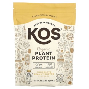 Thực phẩm chức năng KOS Organic Plant Protein Chocolate Peanut Butter 1.2 lb (546 g) 850015510892