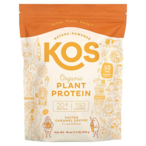 Thực phẩm chức năng KOS Organic Plant Protein Salted Caramel Coffee 1.1 lb (518 g) 850015510915