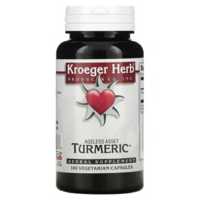 Thực phẩm chức năng Kroeger Herb Co Turmeric 100 Vegetarian Capsules 696916100837