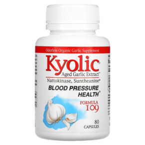 Thực phẩm chức năng Kyolic Aged Garlic Extract Blood Pressure Health Formula 109 80 Capsules 023542109413