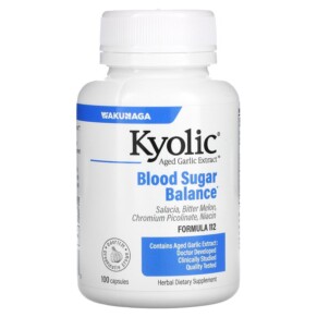 Thực phẩm chức năng Kyolic Aged Garlic Extract Blood Sugar Balance 100 Capsules 023542112413