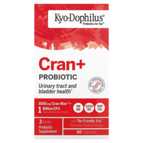 Thực phẩm chức năng Kyolic Kyo-Dophilus Cran+ Probiotic 60 Capsules 023542359412