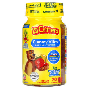Thực phẩm chức năng L'il Critters Gummy Vites Daily Multivitamin 70 Gummies 027917006239
