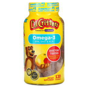 Thực phẩm chức năng L'il Critters Omega-3 Raspberry-Lemonade 120 Gummies 027917014340