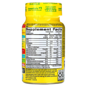 Thành phần vi chất của L'il Critters Omega-3 Zesty Raspberry-Lemonade 60 Gummies 027917014265