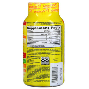 Thành phần vi chất của L'il Critters Vitamin D3 Bone Support Natural Fruit 190 Gummies 027917015873