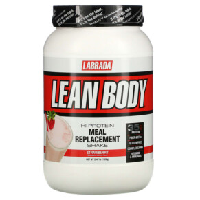 Thực phẩm chức năng Labrada Nutrition Lean Body Hi Protein Meal Replacement Strawberry 2.47 lb (1120 g) 710779112759