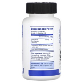 Thành phần vi chất của Labrada Nutrition Ursolic Acid Lean Muscle Optimizer 120 Vcaps 710779333741