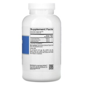 Thành phần vi chất của Lake Avenue Nutrition Branched-Chain Amino Acids 240 Veggie Capsules 898220015122