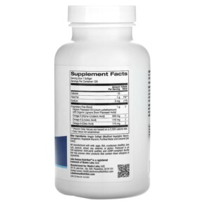 Thành phần vi chất của Lake Avenue Nutrition Cold Pressed Flaxseed Oil with Lignans 120 Veggie Softgels 898220015450