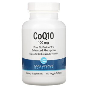Thực phẩm chức năng Lake Avenue Nutrition CoQ10 with Bioperine 100 mg 150 Veggie Softgels 898220017805