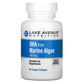 Thực phẩm chức năng Lake Avenue Nutrition DHA from Marine Algae 200 mg 60 Veggie Softgels 898220014118
