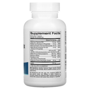 Thành phần vi chất của Lake Avenue Nutrition High Potency Vitamin B Complex 90 Veggie Capsules 898220020904