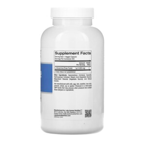 Thành phần vi chất của Lake Avenue Nutrition L-Glutamine 1.000 mg 240 Veggie Capsules 898220015238
