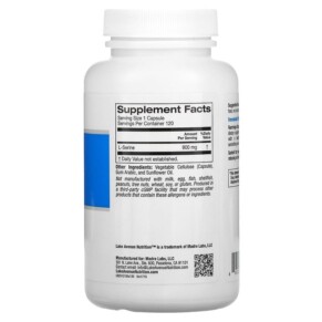 Thành phần vi chất của Lake Avenue Nutrition L-Serine 900 mg 120 Veggie Capsules 898220017157
