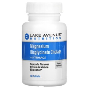 Thực phẩm chức năng Lake Avenue Nutrition Magnesium Bisglycinate Chelate with TRAACS 100 mg 60 Tablets 898220016723