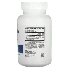 Thành phần vi chất của Lake Avenue Nutrition Methyl Folate 1.360 mcg 120 Veggie Capsules 898220016778