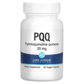 Thực phẩm chức năng Lake Avenue Nutrition PQQ 20 mg 60 Veggie Capsules 898220014491