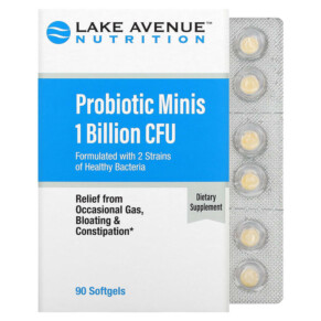 Thực phẩm chức năng Lake Avenue Nutrition Probiotic Minis 2 Strain Blend 1 Billion CFU 90 Softgels 898220014873