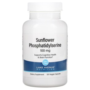 Thực phẩm chức năng Lake Avenue Nutrition Sunflower Phosphatidylserine 100 mg 120 Veggie Capsules 898220016914