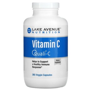 Thực phẩm chức năng Lake Avenue Nutrition Vitamin C Quali-C 1.000 mg 365 Veggie Capsules 898220014101