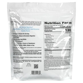 Thành phần vi chất của Lake Avenue Nutrition Whey Protein + Probiotics Vanilla Flavor 5 lb (2.27 kg) 898220014330