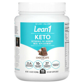 Thực phẩm chức năng Lean1 Keto Ketogenic Fat Burning Meal Replacement Chocolate 1.4 lb (645 g) 810033014567