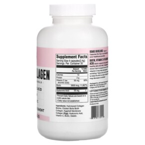 Thành phần vi chất của Left Coast Performance Multi Collagen 120 Capsules 787790332114