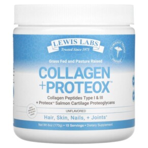 Thực phẩm chức năng Lewis Labs Collagen + Proteox Unflavored 6 oz (170 g) 042515000038