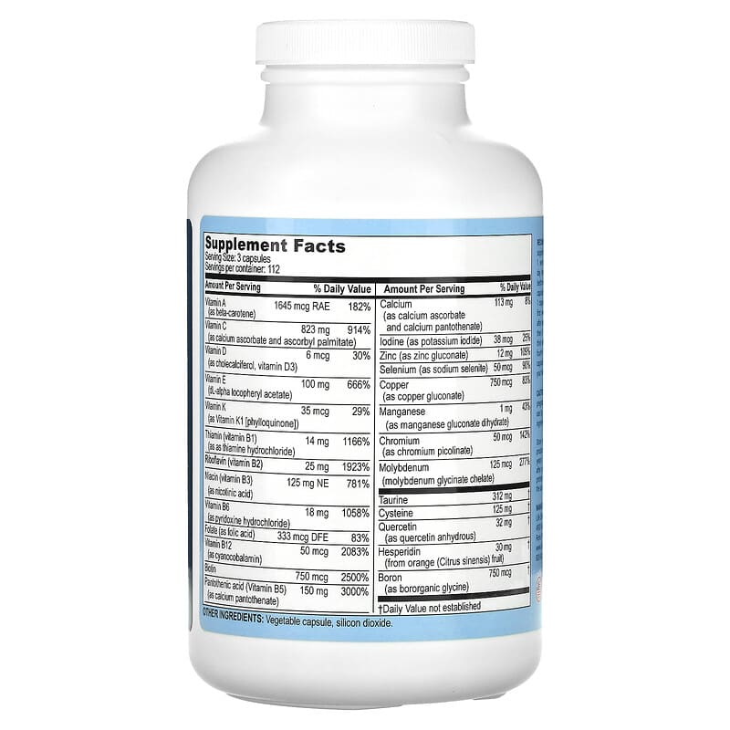 Life Enhancement Durk Pearson & Sandy Shaw's Personal Radical Shield 336 Vegetarian Capsules 2 Thành phần vi chất của Life Enhancement Durk Pearson & Sandy Shaw's Personal Radical Shield 336 Vegetarian Capsules 603902012807
