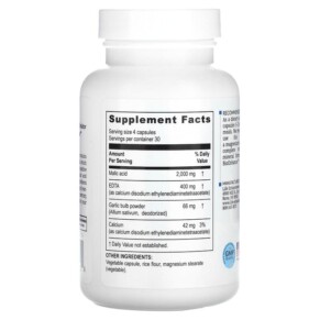 Thành phần vi chất của Life Enhancement EDTA Chelator Complex 120 Vegetarian Capsules 603902017154