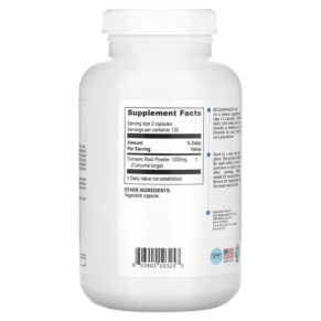 Thành phần vi chất của Life Enhancement Turmeric Root Power 240 Vegetarian Capsules 603902103253