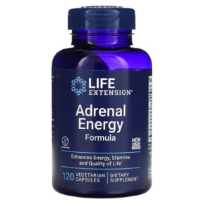 Thực phẩm chức năng Life Extension Adrenal Energy Formula 120 Vegetarian Capsules 737870163008