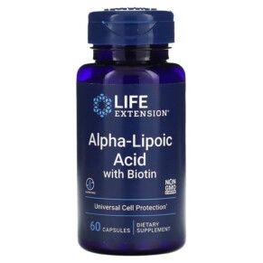 Thực phẩm chức năng Life Extension Alpha-Lipoic Acid with Biotin 60 Capsules 737870457060
