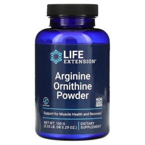 Thực phẩm chức năng Life Extension Arginine Ornithine Powder 5.29 oz (150 g) 737870038153