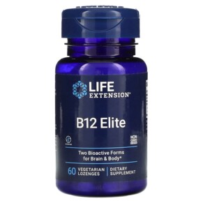 Thực phẩm chức năng Life Extension B12 Elite 60 Vegetarian Lozenges 737870241966