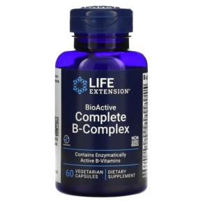 Thực phẩm chức năng Life Extension BioActive Complete B-Complex 60 Vegetarian Capsules 737870194569