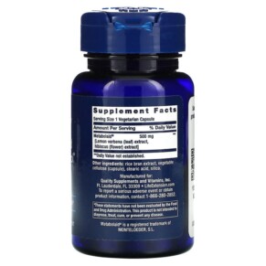 Thành phần vi chất của Life Extension Body Trim and Appetite Control 30 Vegetarian Capsules 737870250432