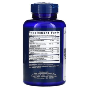 Thành phần vi chất của Life Extension Bone Restore 120 Capsules 737870172611