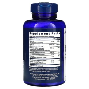 Thành phần vi chất của Life Extension Bone Restore Elite With Super Potent K2 120 Capsules 737870241614