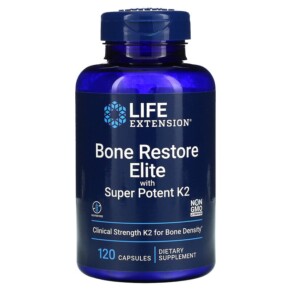 Thực phẩm chức năng Life Extension Bone Restore Elite With Super Potent K2 120 Capsules 737870241614