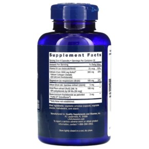 Thành phần vi chất của Life Extension Bone Strength Collagen Formula 120 Capsules 737870172512